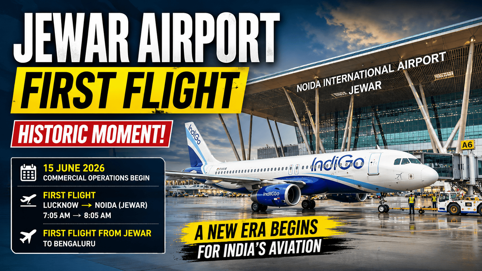 Jewar Airport First Flight Reality